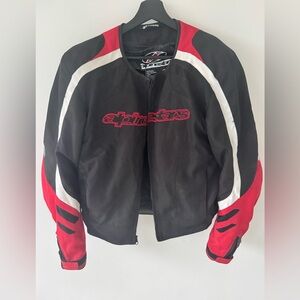 Alpine stars Black and Red motorcycle Jacket
